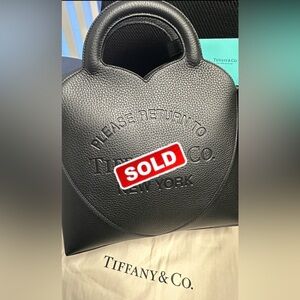 Tiffany & Co. Return to Tiffany Med Classic Bag Black NWT